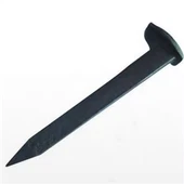 Järnvägsnaglar för fästning av sovande kolstål